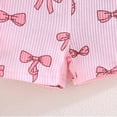 thumbnail image 5 of Gubotare Baby Girl Clothes Set Toddler Baby Girl Clothes Knit Floral Fly Sleeve Tops Shorts Cute Summer Spring Outfits Clothing Set (Pink,Size 18-24 Months), 5 of 9