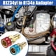thumbnail image 2 of Adaptador de Acoplador rápido de repuesto para aire acondicionado de coche tono azul rojo dorado Unique Bargains, 2 of 7