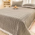 thumbnail image 1 of Winter Luxury Plush Bed Sheet Set Home Textile Double Bedspread Pillowcase 3pcs Bedding Set Multifunctional Blanket Bed Linens, 1 of 7