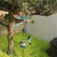 thumbnail image 4 of 1PCS Wind Chimes Hanging Bird Feeder With Flower Shape Feeding Ports, 4 of 5