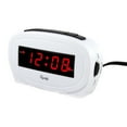 thumbnail image 5 of Equity by La Crosse 30227 Digital 0.60 In. Red LED Electric White Alarm Clock, 5 of 6