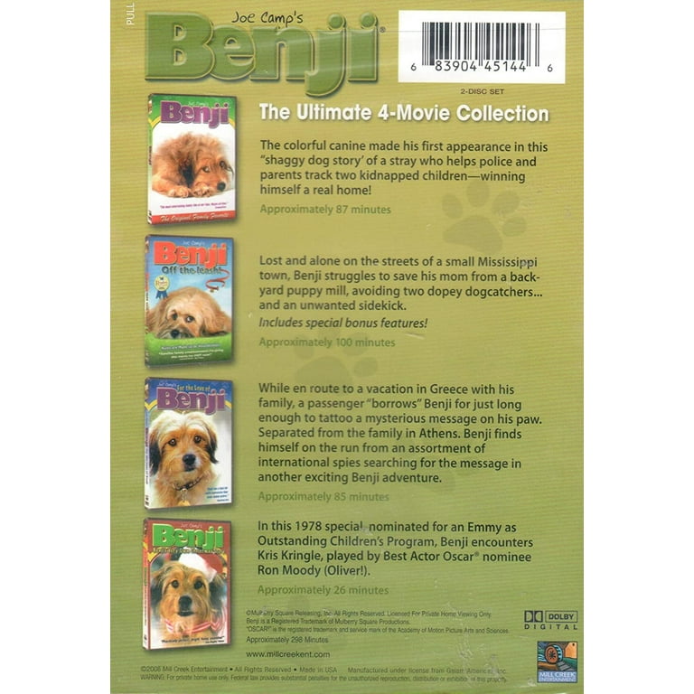 Benji Ultimate 4 Movie Collection DVD