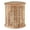 Natural, variant on Linon Lainey Wood Hand Carved Side Table in Natural