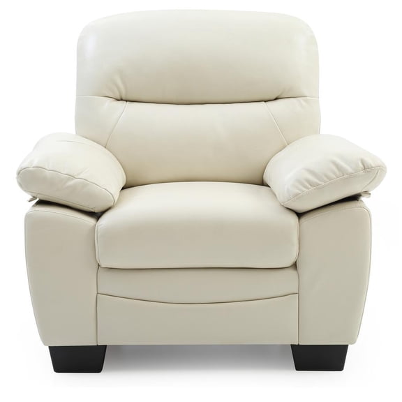 Passion Furniture Marta Pearl Upholstered Accent Chair