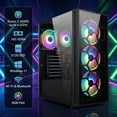 thumbnail image 2 of STGAubron Gaming PC Computer Desktop,Ryzen 5 3400G up to 4.2GHz,16G DDR4,512G SSD,WiFi 6 & BT 5.2,RGB Fan x4,Windows 11 Home, 2 of 5