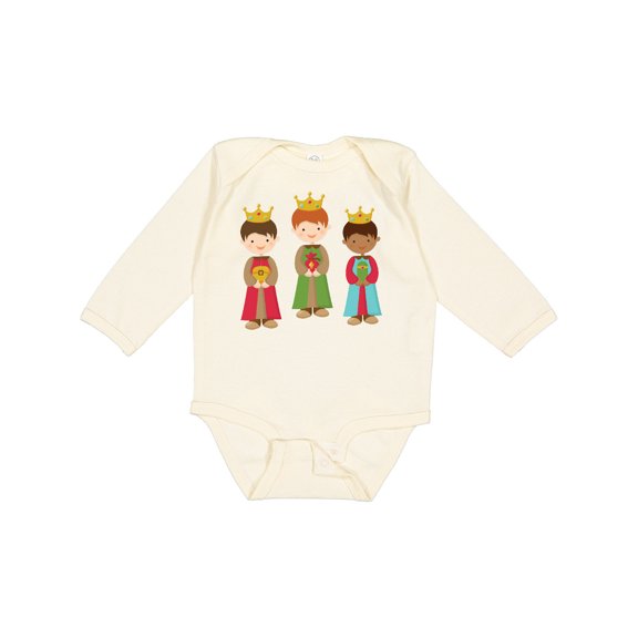 Inktastic Christmas Three Wisemen Boys or Girls Long Sleeve Baby Bodysuit