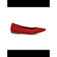 thumbnail image 2 of ALFANI Womens Red Mixed Pattern Removable Insole Flexible Knit Cushioned Comfort Poppyy Pointed Toe Block Heel Slip On Ballet Flats 8.5 M, 2 of 3