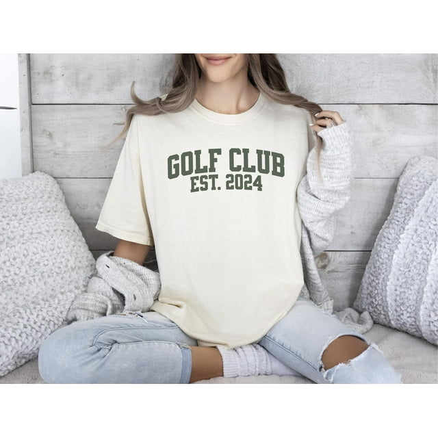 Custom Golf Club Shirt,, Country Club, Personalized Women's Golf Shirt, Social Club, Golfe - Sand - M