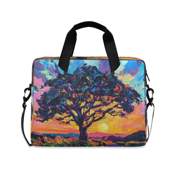16" Laptop Tote Bag Laptop Sleeve Case Computer Briefcase for Work & Travel An Oak Tree