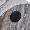 thumbnail image 3 of Ciphrias 19.7 Inch Gray Marble Look Round Side Table for Living Room, 3 of 8