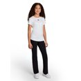 thumbnail image 2 of Reebok Girl's Legacy Short Sleeve Ruched Performance Top, Sizes 4-18, 2 of 7