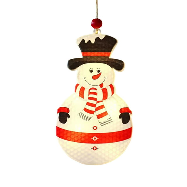 Binwennn Christmas Decorations LED Lights String Christmas Tree Pendants Snowman Atmosphere Lights Button Lights Glow in The Dark Birthday in The Dark Letters for Outdoor in The Dark Posters for Boys