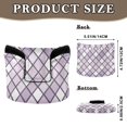 thumbnail image 2 of Haosy Violet Block Golf Mallet Putter Cover Strong Magnetic Leather Golf Club Headcover Closure, 2 of 7