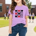 thumbnail image 6 of Piuwrlz Short Shirts Sleeve Kids Girls Graphic T-Shirts Cotton Pullover Purple Size 7 Years, 6 of 10