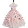 thumbnail image 2 of Women Southern Belle Renaissance Dress Pink Victorian 1860s Civil War Wedding Dress Rococo Ball Gown, 2 of 6