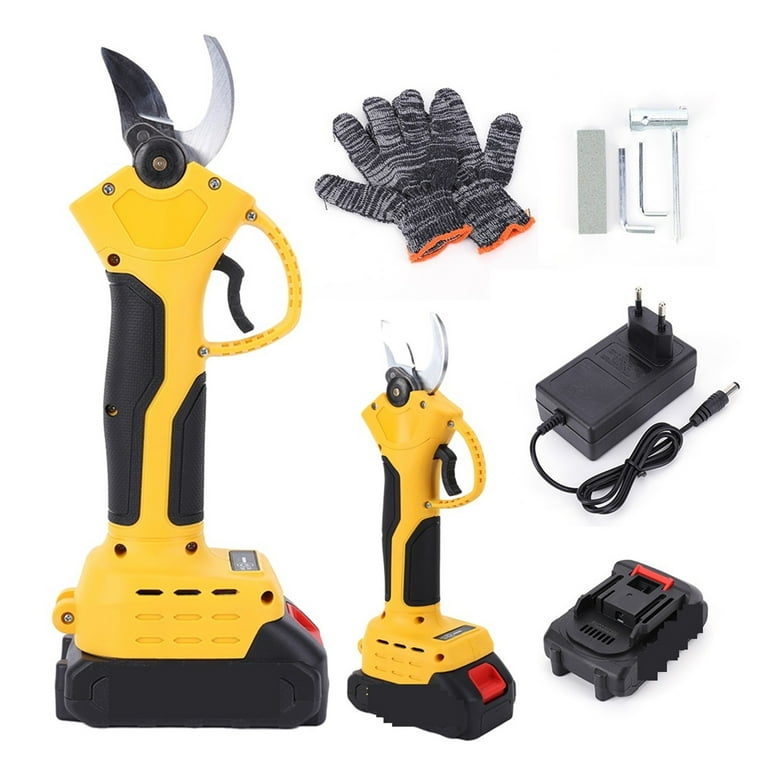 48V Cordless Electric Pruner - 1.6" Cut Capacity, 600W Brushless Motor, SK5 Steel Blades For Garden & Orchard