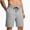Gray, variant on WIZUTIZ Men's Cable Knit Casual Shorts Drawstring Elastic Waist Side Pockets Soft Breathable Loose Fit Summer Daily Lounge Wear