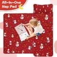 thumbnail image 4 of Red Christmas Snowman Pattern Toddler Nap Mats for Kids Preschool,50"x20" Sleeping Mat Bag or Kids,Toddler Sleeping Bag,Toddler Nap Mat or Daycare, 4 of 6