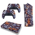 thumbnail image 5 of Floral, Brown PS5/PS5 Slim Digital Disc Skin Sticker For Console And Controller Skins, 5 of 7
