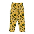 thumbnail image 5 of Daiia Bees and Sunflowers Women's Sleep Pant with Pockets and Drawstring,Pajama Pants-, 5 of 9