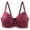 Wine, variant on felwors Women's Lace Bras Push Up Solid Color Soft Everyday Padding Classic Underwire Lift Up Bra(Grey, XL)