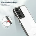 thumbnail image 7 of SaniMore for Samsung Galaxy S22 Plus Case Slim Transparent [Not Yellowing Technology], Rugged PC & TPU Bumpers Built-in Detachable Lens Protector Shockproof Protective Cover, Black, 7 of 7