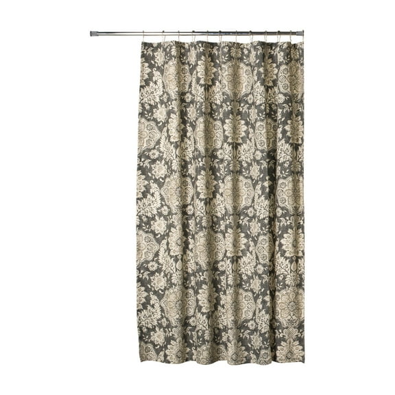 Thomasville at Home Belmont Metal Cotton Extra Long Shower Curtain