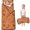 Rooster and Farm Orange Pattern, variant on Rooster and Farm Orange Pattern Teens Toddler Nap Mat with Pillow, Sleeping Mat Bag for Preschool Daycare 59"x22"