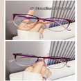 thumbnail image 3 of Nouvelles Lunettes de Mode pour Femmes Lunettes Rétro Transparentes Monture de Lunettes Anti Lumière Bleue Design de Marque de Luxe Quatre Saisons Spectacle, 3 of 4