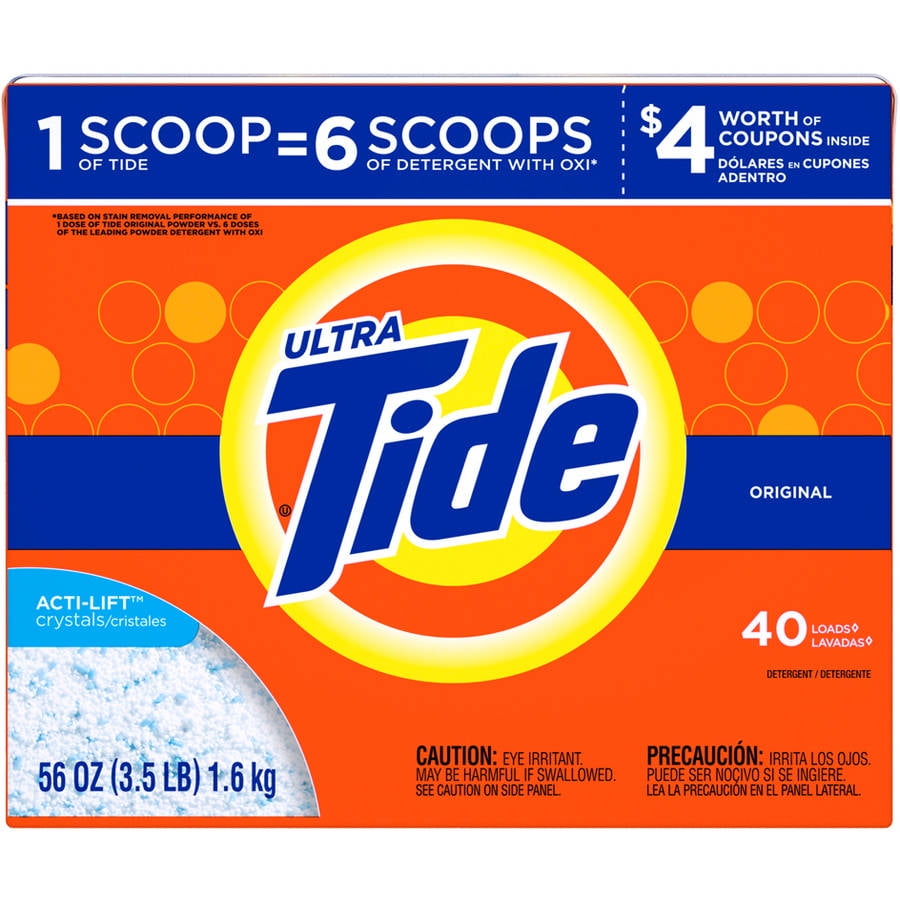 Tide Ultra Original Scent Powder Laundry Detergent, 40 Loads, 56 oz - 1