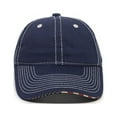 thumbnail image 3 of Outdoor Cap USA-850 Garment Washed with Flag Sandwich-Navy, 3 of 8
