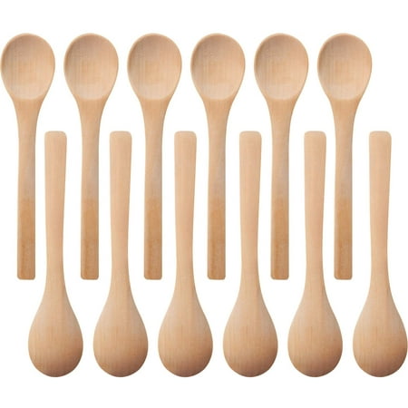 30 Pieces Mini Wooden Spoon Small Soup, Mini Wooden Spoons