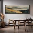 thumbnail image 6 of Large Framed Canvas Wall Art Abstract Mountains Landscape Print for Living Room Decoration - 60"x20" Black Framed, 6 of 8