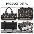thumbnail image 4 of Large Capacity Tote Bag,Black Halloween Dancing Skeletons Handbag Fashion Luxury Tote Bag,15.7"x13"x 5.1" Inches,Laptop Compatible, 4 of 6