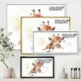 thumbnail image 4 of Designart 'Portrait of A Giraffe With Red Flowers II' Farmhouse Framed Canvas Wall Art Print, 4 of 5