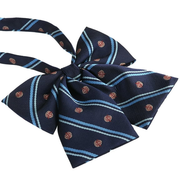 HONITANO 1Set Dark Blue Microfiber Pre-Tied Bow Tie for Men Formal Wear Classic Style