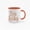 Orange, variant on 11 Ounce "Keep Smiling" Ceramic Mug with Colorful Inner Lining - Inspirational Quote Coffee Cup with Star & Smiley Design