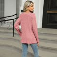 thumbnail image 5 of SWSMCLT Women's Soft Pullover Sweater Warm Top Elegant Duster Cardigan Crewneck Long Sleeve Fashion Spring Loose Pink X-Large, 5 of 5