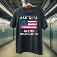 thumbnail image 3 of America needs immigrants Heavy Cotton T-Shirt, 3 of 5
