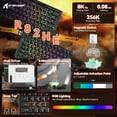 thumbnail image 2 of ATTACK SHARK R82 HE Rapid Trigger Wired Mechanical Gaming Keyboard TKL NKRO with 8K Polling,0.005mm RT Accuracy,256K Scan Rate,5 Layer Sound Damped,Hall Effect Magnetic Switch for PC Mac(Black), 2 of 9
