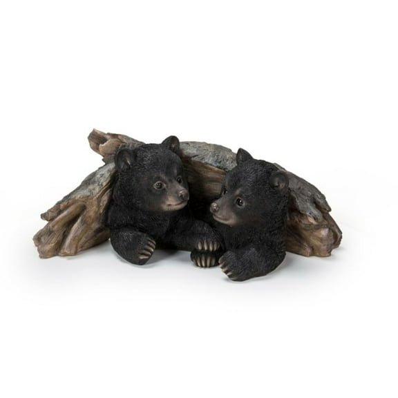 Hi-Line Gifts 18" Hiding Bear Cubs Outdoor Garden Statue