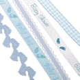 thumbnail image 4 of GUOOL 5Rolls Blue Baby Shower Cake Wrapping Ribbon Craft DIY Scrapbook Party Decor, 4 of 9