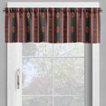 thumbnail image 4 of Ambesonne Ethnic Valance & Curtain, Traditional Small Ornament, 55"x30", Burgundy Emerald Orange, 4 of 7