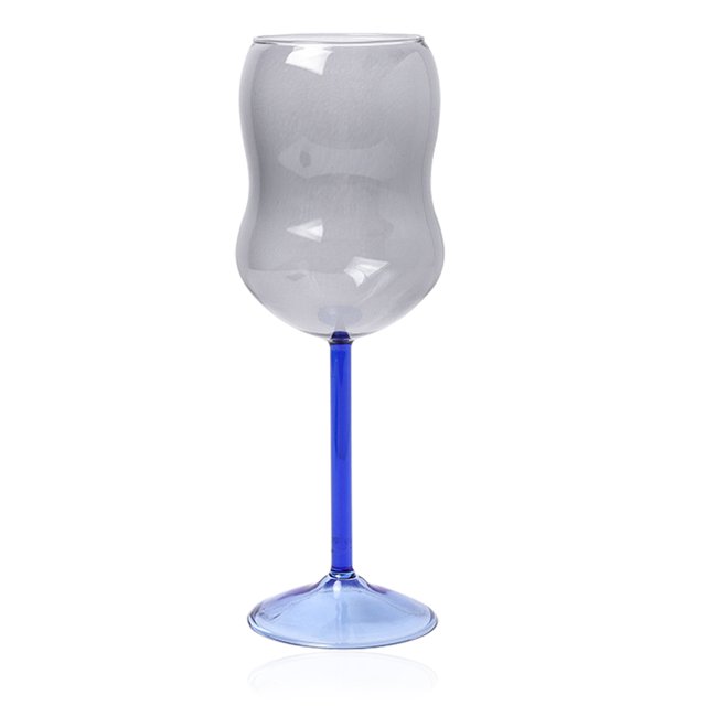 Copas de Vino - Copas de Vino Grandes, Sopladas a Mano - Copas de Vino de Tallo Largo, Cristal Premium - Cata de Vinos, Boda, Aniversario, Navidad - Transparente