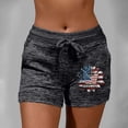 thumbnail image 5 of Charmgo Womens Shorts Clearance, Fashion Women Quick Drying Casual Sports Shorts Independence Day Butterfly Print Print Elastic Short Yoga Pants Running Shorts for Women, Capri Pants for Women Black, 5 of 6