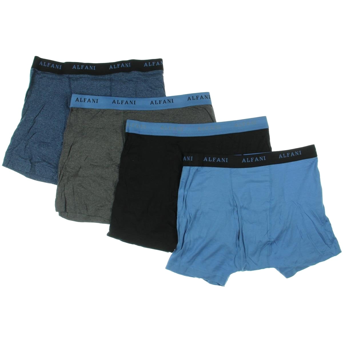 Alfani - Alfani NEW Blue Black Gray Men Size XL Rib Knit 4-Pack Boxer ...