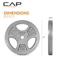 thumbnail image 3 of Disco de peso CAP Barbell de 25 lb gris con agarre de 1 pulgada, 3 of 4