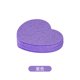 thumbnail image 1 of Xiao Hua 10 esponjas limpiadoras faciales comprimidas con forma de corazón morado, de pulpa de madera, refrescantes, desmaquillantes y limpiadoras faciales., 1 of 4