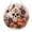10#D* 1PC, variant on Halloween Diamond Art Kit Pearl Beads, DIY 3D Acrylic Round Suncatcher with Metal Chain, Festive Window Wall Hanging Decor* 1PC