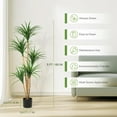 thumbnail image 4 of Dracaena Artificial Plant,4FT/5FT/6ft Tall Faux Dracaena Plant with Pot Faux Plants Indoor Artificial House Floor Plants Outdoor Fake Dracaena Trees for Home Office Decor Ideal Housewarming Gift, 4 of 6